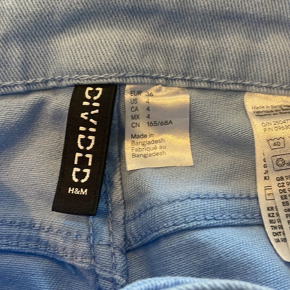 BABY BLUE HIGH WAISTED WIDE LEG JEANS - Picture 5 of 5